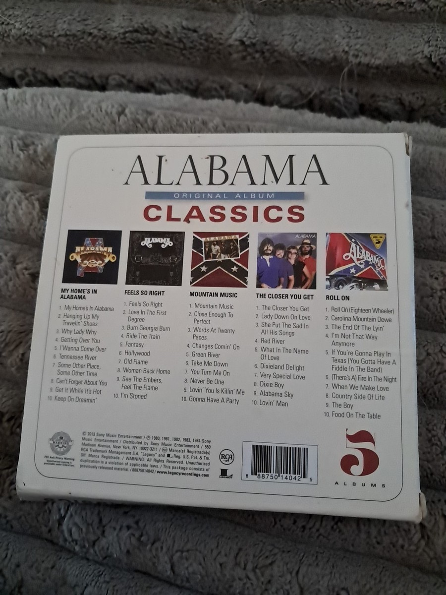 Alabama: Original Album Classics 5 CD Box RCA 2014 Legacy 50