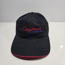 Vintage Porsche The Cayman Interseries Cap America Golf Strapback Hat Black
