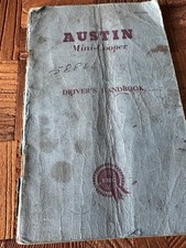 1961 Mk1 Mini Cooper Owners Handbook Manual Pre cooper S