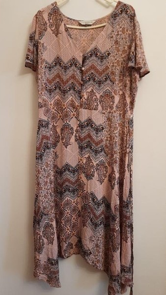 Women F&F Dress Multicolor Viscose XL