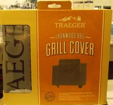 Traeger Ironwood 885 Full Length Grill Cover, BAC513 Gray W/TRAEGER Logo