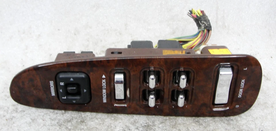 Lincoln TownCar MASTER puerta del conductor ventana eléctrica bloqueo espejo interruptor de control 98-02 Foto 2 de 4