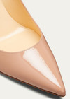 100% AUTHENTIC NEW WOMEN LOUBOUTIN KATE NUDE PATENT 85 PUMP/HEELS EU 38.5/US 8.5 — photo 4