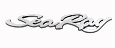 1PC SEA RAY SEARAY SCRIPT CHROME EMBLEM BADGE BOAT LOGO 12-3/4