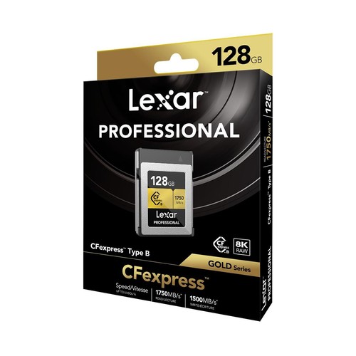 Lexar Professional 128GB CFexpress Type B Card Gold 1750MBs Read 1500MBs Write - Picture 4 of 7