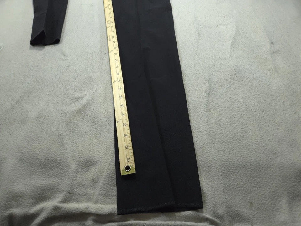 Pantalones Coach Para Hombres 30 Negros Vestido Ajustado Pantalones Elastizados Lana Sastre Chinos Foto 3 de 4