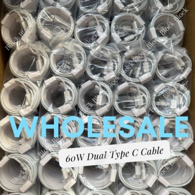 For iPhone 15 16/Plus/Pro Max 60W USB-C to USB-C Cable Fast Charging Cable Lot