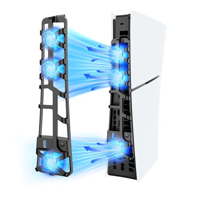 USB Cooler Fan For Playstation 5 Slim Game with LED Light Cooling System
