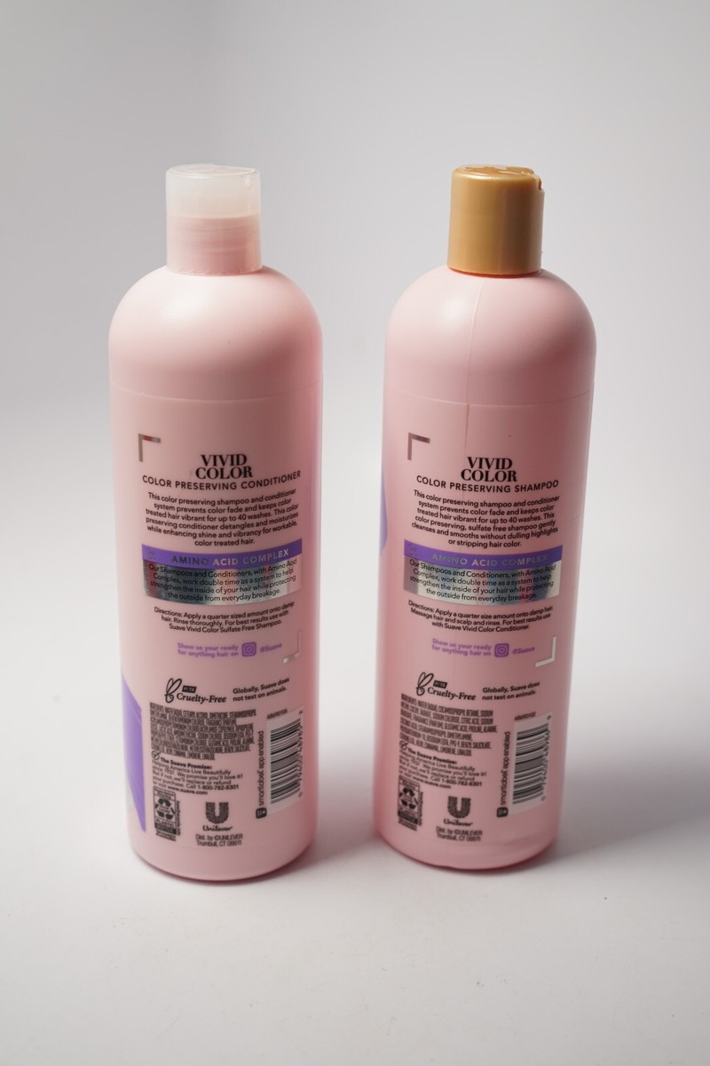 Set 2 Suave Vivid Color Shampoo & Conditioner with Amino