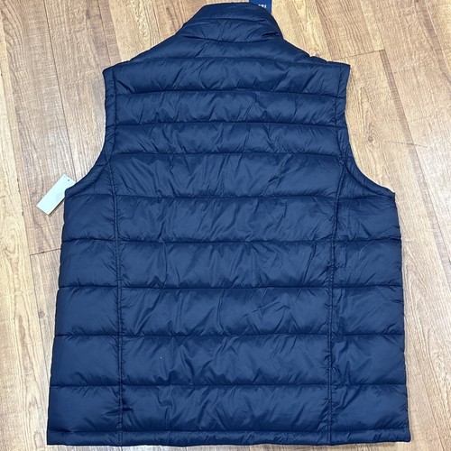 Izod Advantage Performance Puffer Vest Men's Large Navy Blazer Full Zip NWT - Picture 11 of 11
