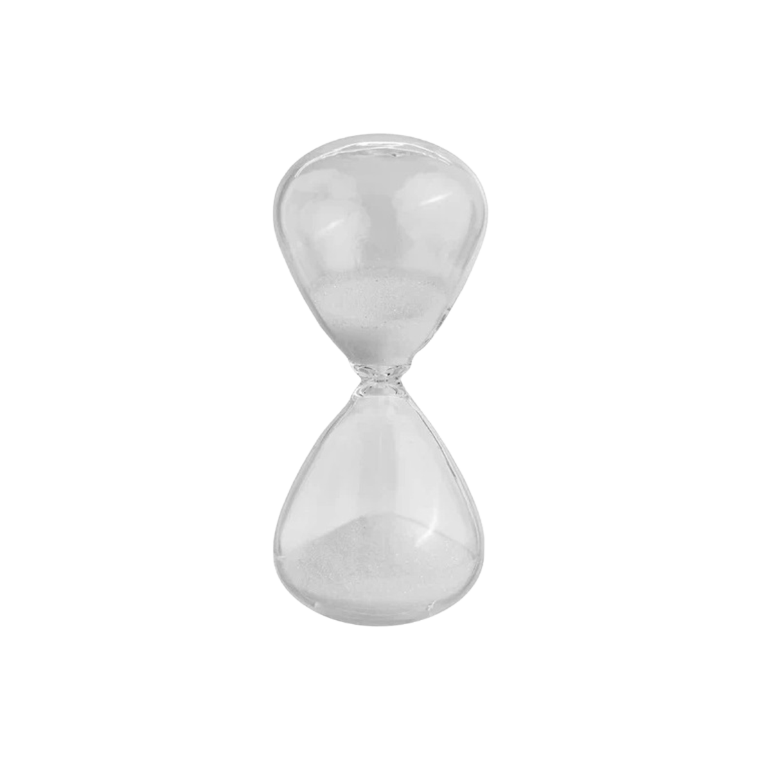 Clessidra in vetro diam.5 h.10 cm bomboniera segnaposto matrimonio comunione nas