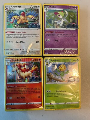 Pokemon TCG: Set of 4 Silver Tempest Build and Battle Sealed Decks