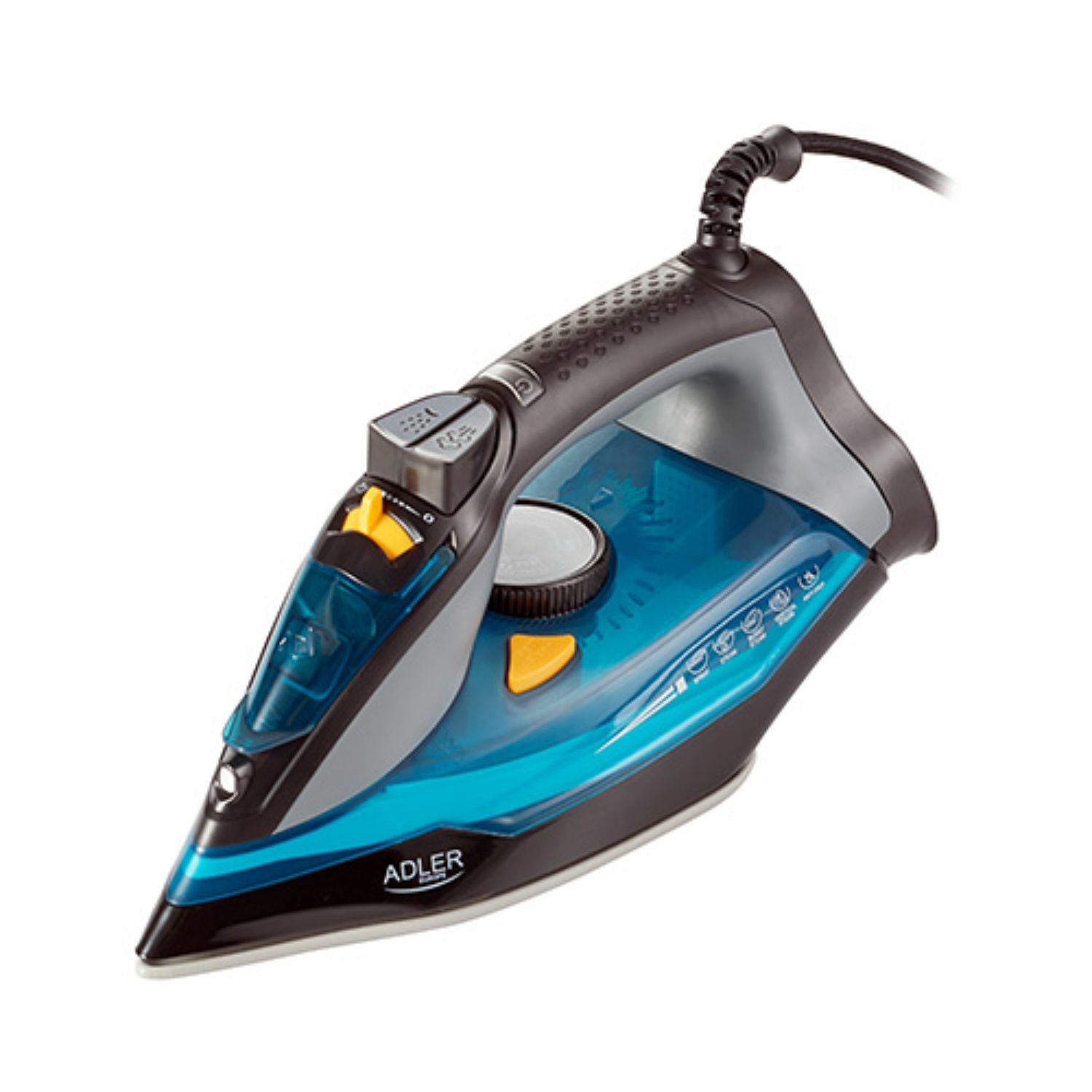 Fer à vapeur Adler AD 5032 de 3000W avec semelle en céramique bleu