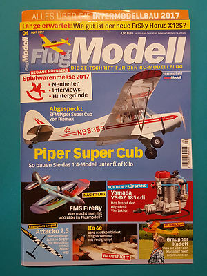 Flug Modell Nr.04/April2017 Die Zeitschr. für den RC-Modellbau ungel.1A abs. TOP