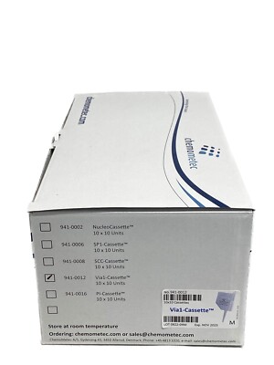 (100/Pk) CHEMOMETEC Via1 Cell Sampling & Staining Cassettes 10x10 941-0012