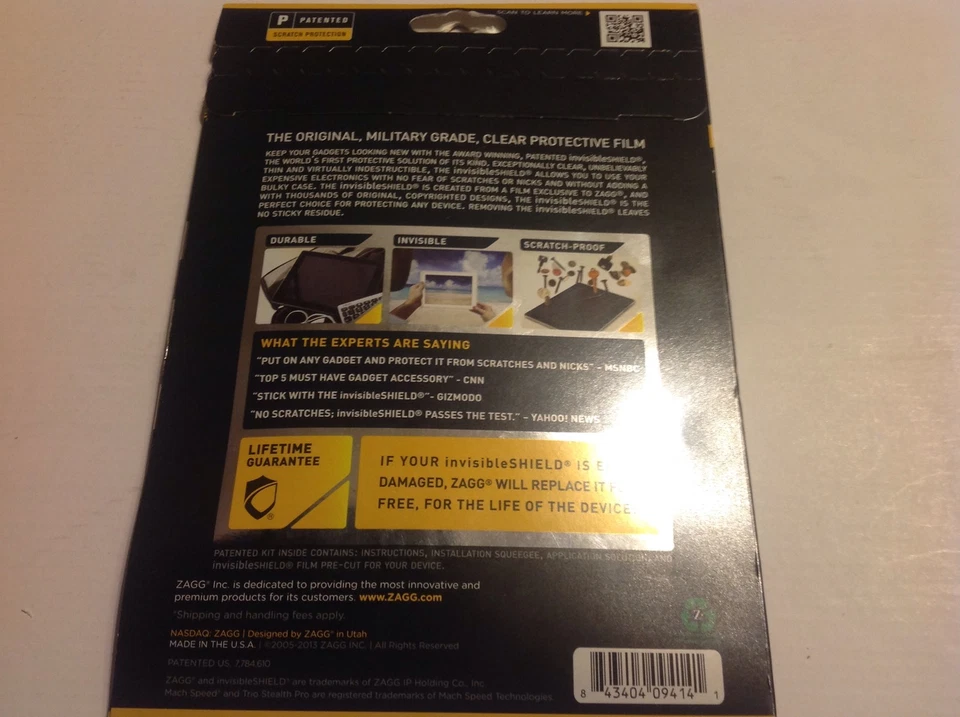 Zagg invisible Shield Trio Stealth G2 7" by Screen Protector - Zagg - Deal - Image 2 of 2
