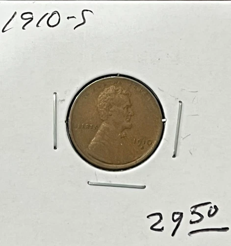 1910-S Wheat Cent - Looks XF