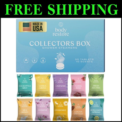 30 Aromatherapy Shower Steamers – Stress Relief Gifts for Mom, Dad, & Friends