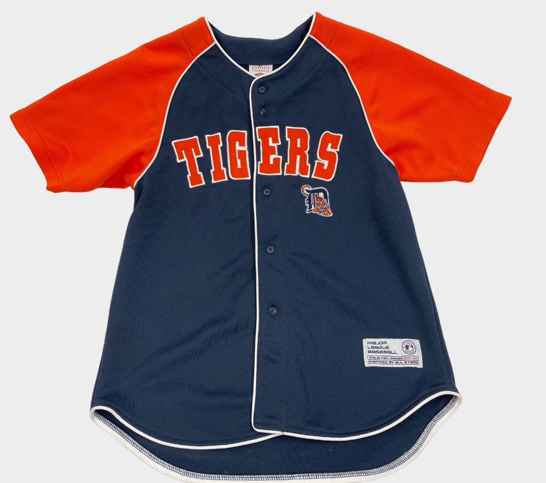 Detroit Tigers Ordonez True Fan Sewn Baseball Jersey Youth Boys 12-14 Large L