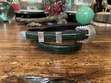 James Reid Ltd Sterling Silver Belt Buckle SKINNY .75  New 33-34     Belt  