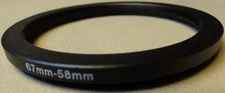 67mm to 58mm Step Down Lens Filter Ring Metal DSLR SLR Digital Camera Adapter