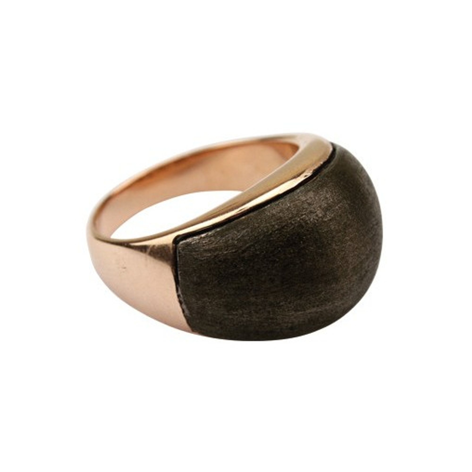 Кольцо Quoins ZRM-01-RD Damen от Q Exclusive Edelstahl rose/dunkelgrau 58 (18,5)