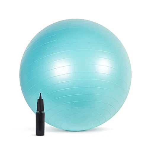 CAP Barbell Fitness Stability Ball Exercise Ball, 65cm, Teal - Image 2 of 3