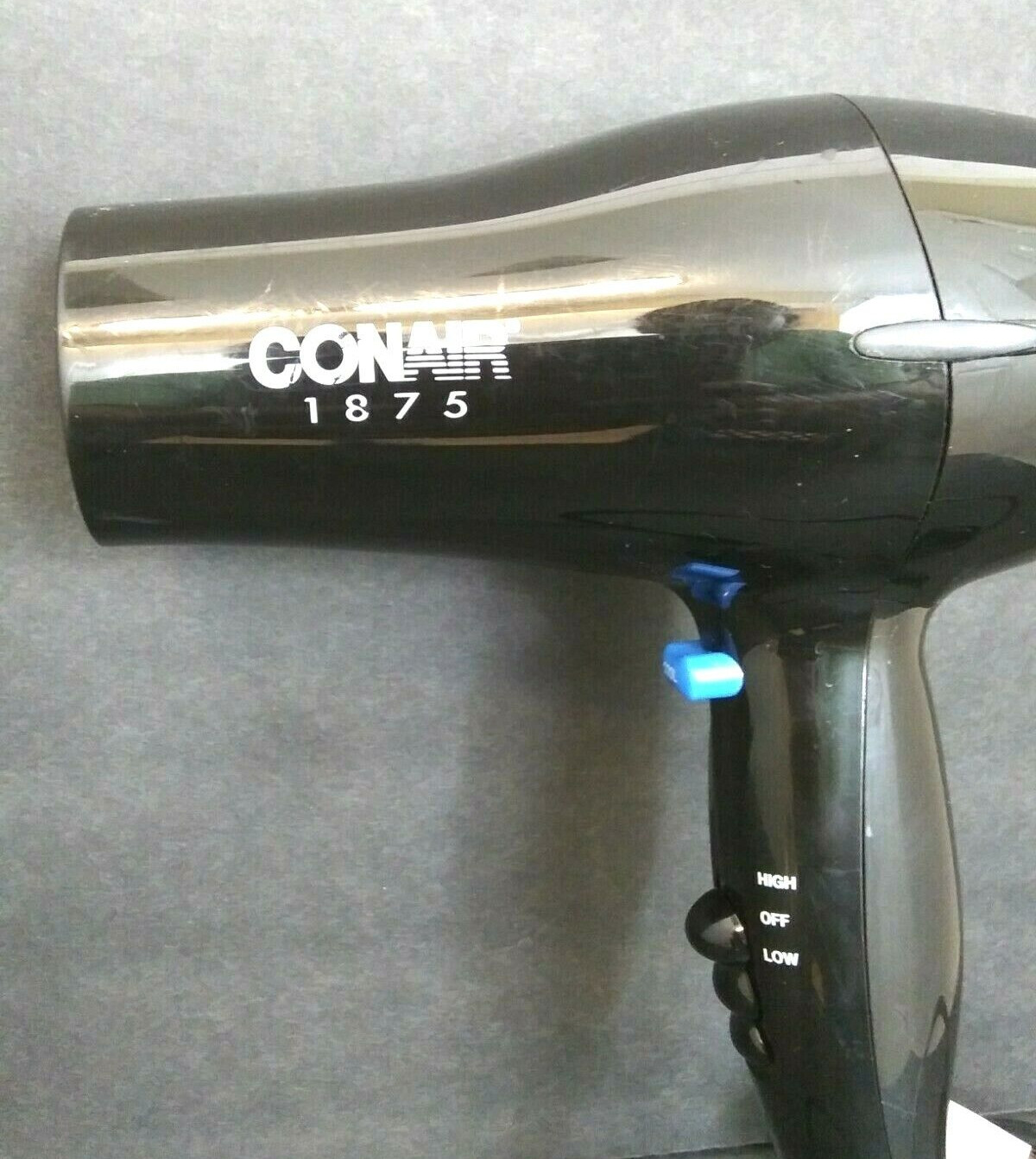 ConAir Hair Dryer Womens Mens Boys Girls Turbo Black 2 Settings 1875 Watts USED
