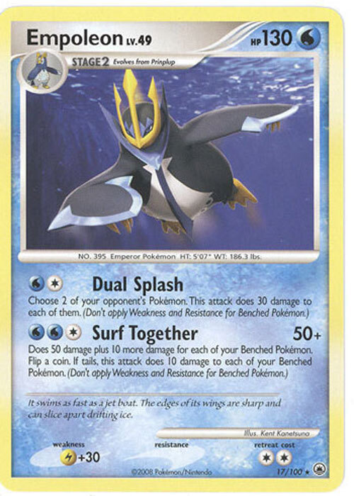 empoleon pokemon card Empoleon (17/100) [Diamond & Pearl: Majestic Dawn] Near Mint