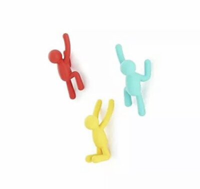 Umbra Buddy Wall Hooks. Decorative Wall Mounted Coat Hooks for Hanging Coats,