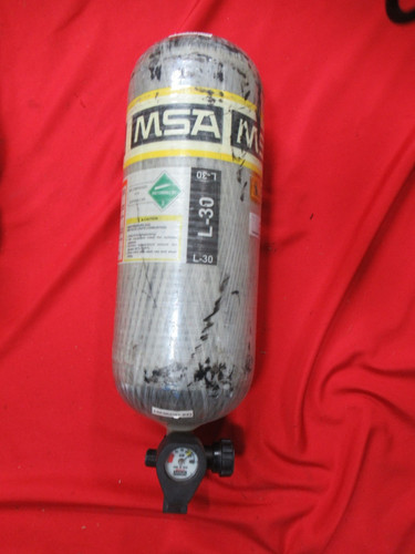 Mfg 2009 MSA 30 Min Carbon 2216 PSI SCBA Cylinder Valve scba AIR TANK BOTTLE