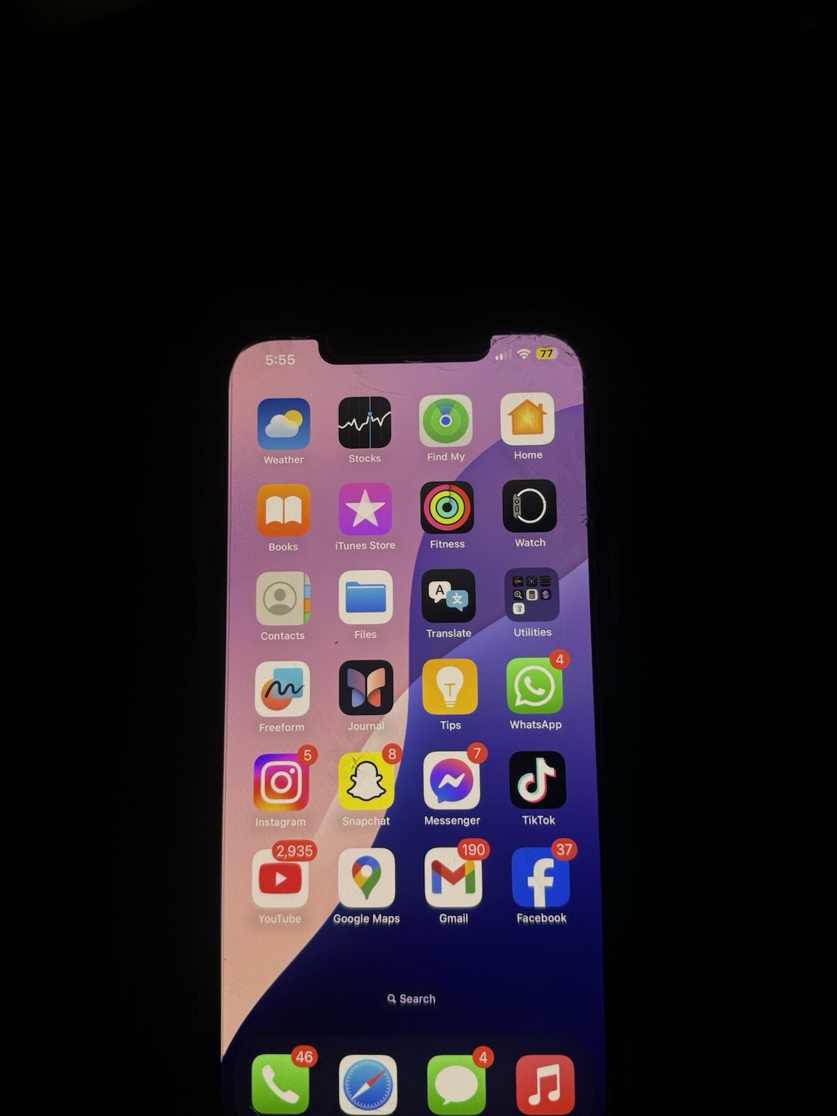 iphone 12 pro max with TikTok installed