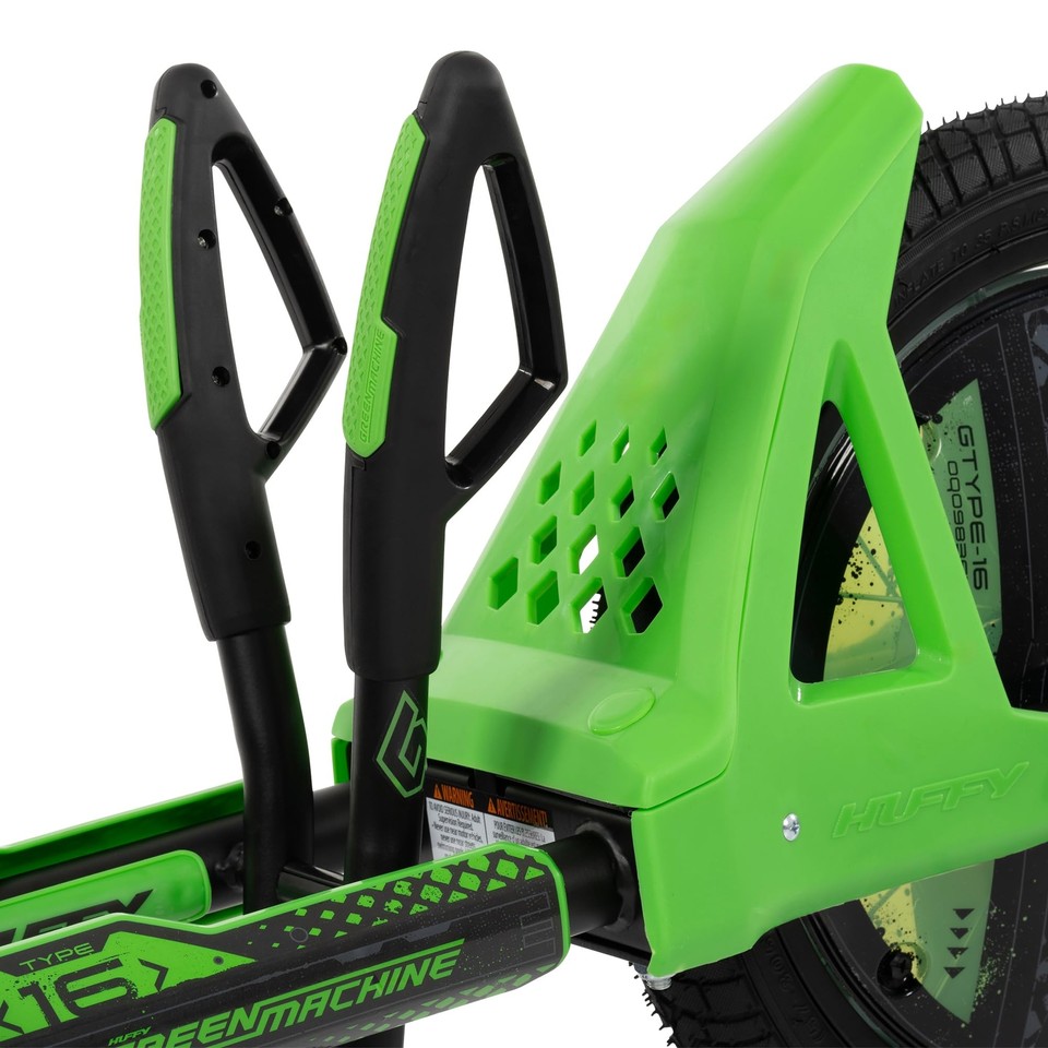 Green Machine 16 Inch Drift Trike, Sleek Ergonomic Design, Adjustable