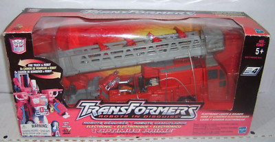 TRANSFORMERS ROBOTS IN DISGUISE RID OPTIMUS PRIME FIRE TRUCK #2 HASBRO 2001 NEW