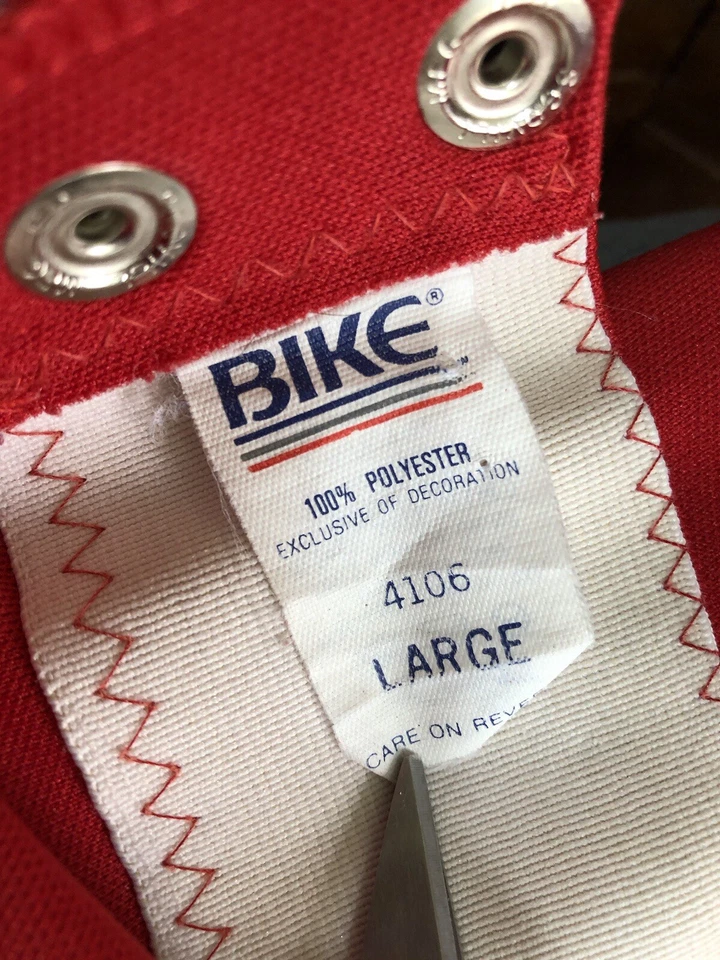 Pantalones BIKE Athletic Company Para Hombres L Grandes Rojos Béisbol Correr Entrenador Gimnasio Años 80 90 Foto 4 de 4