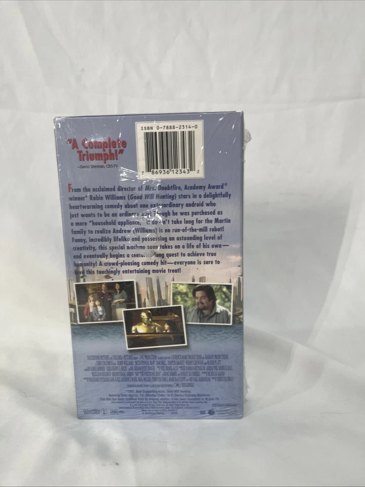 Bicentennial Man 1999 G VHS Robin Williams Brand New Factory Sealed Watermark - Image 3 of 4
