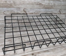 Black Angled Wire Shelf For Slatwall Display Rack (Pack of 6) EBL/SL22