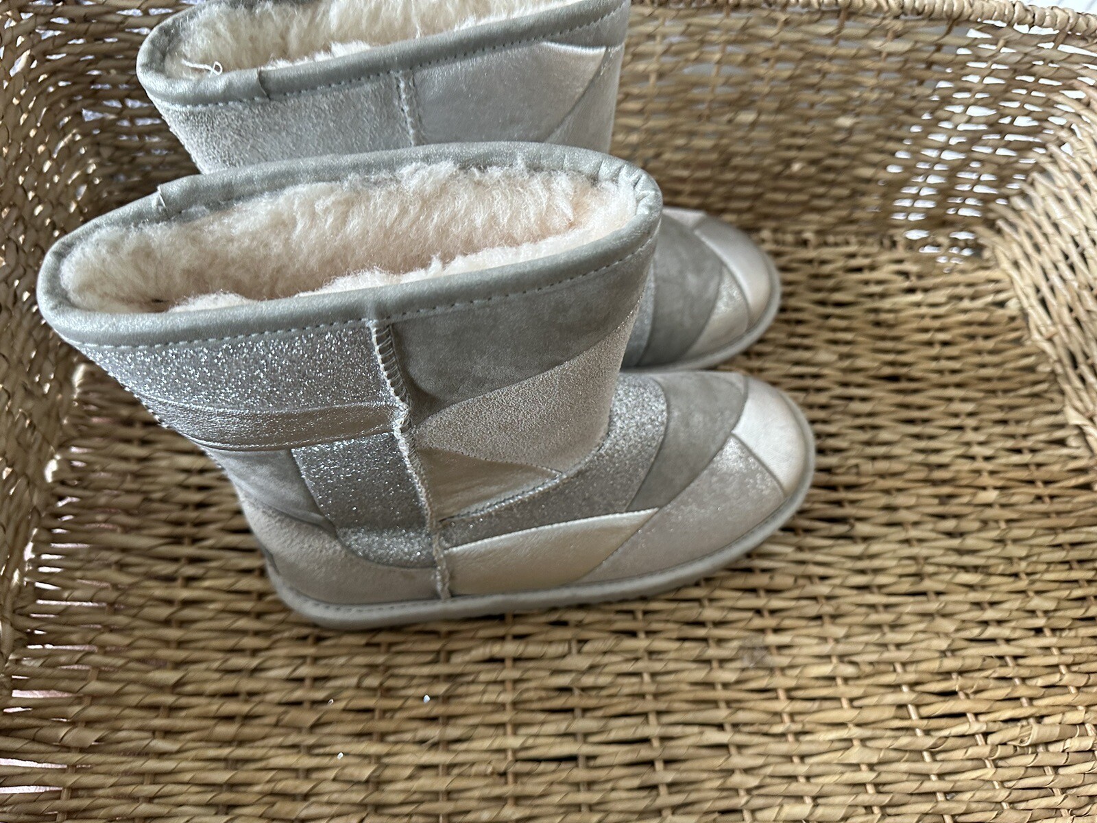 UGG Women's Classic Patchwork Glitter Sparkle Boo… - image 1