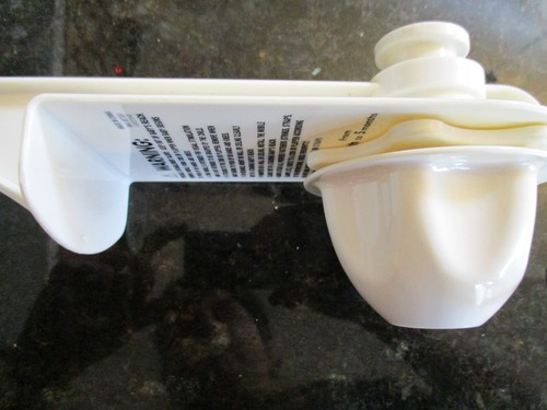 Baby Nursery crib mobile Replacement Arm Plastic Support bracket CREAMwhite RA10 - Picture 3 of 4