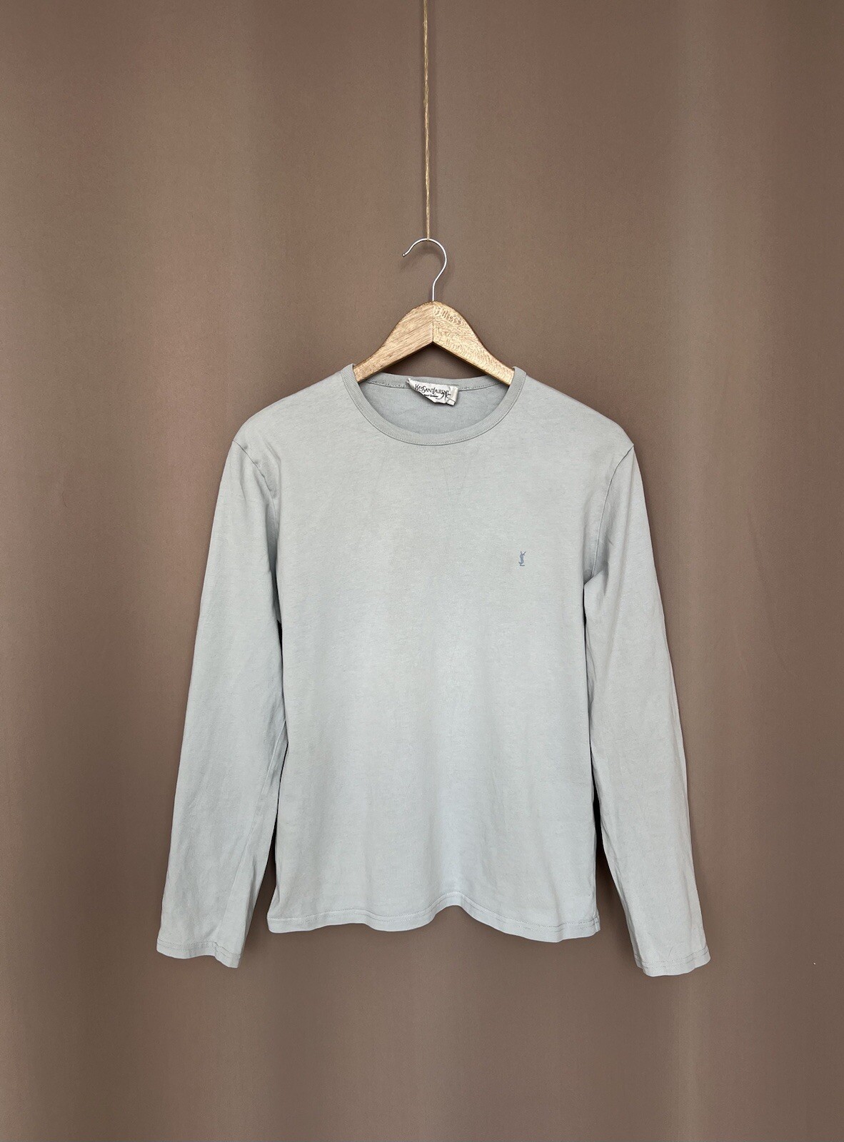 Maglione girocollo Yves Saint Laurent YSL manica lunga donna taglia M leggero