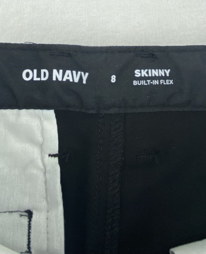 Old Navy Boys Built In Flex Skinny Straight Uniform Pants Jeans Sz 8 - Picture 13 of 20