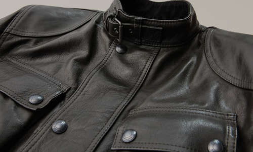 Belstaff Trialmaster Pro Leather Motorcycle Jacket RRP £1350 Medium Black 37500 - Picture 7 of 8