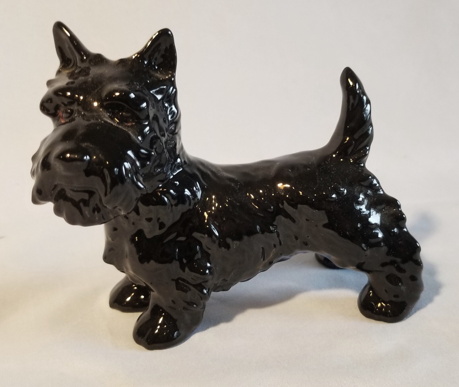 Goebel West Germany Solid Black Scottish Terrier Dog Figurine