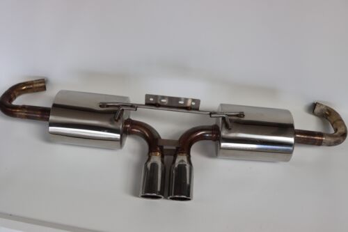 STAINLESS CAT BACK EXHAUST SYSTEM BACK BOX FOR PORSCHE BOXSTER 986 2.5 2.7 3.2 - Picture 1 of 9