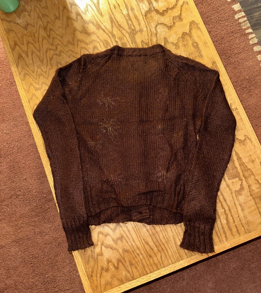 Винтажный Levis вязаный цветок кардиган свитер - Изображение 3 из 4