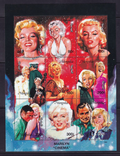 Mongolia - Group of 1994/5 Mint Souvenir Sheets incl. Marilyn Monroe (4 scans)