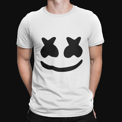 Marshmello Face T-Shirt Music Cool Funny Retro Film TV Kids