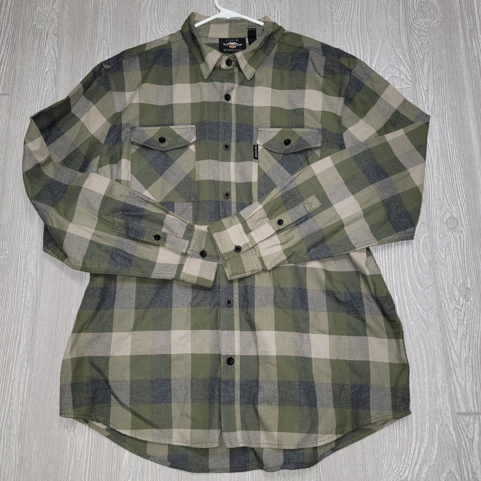 Harley-Davidson Buffalo Check Long Sleeve Flannel Check Shirt Men's M / eaa524083 main image 1