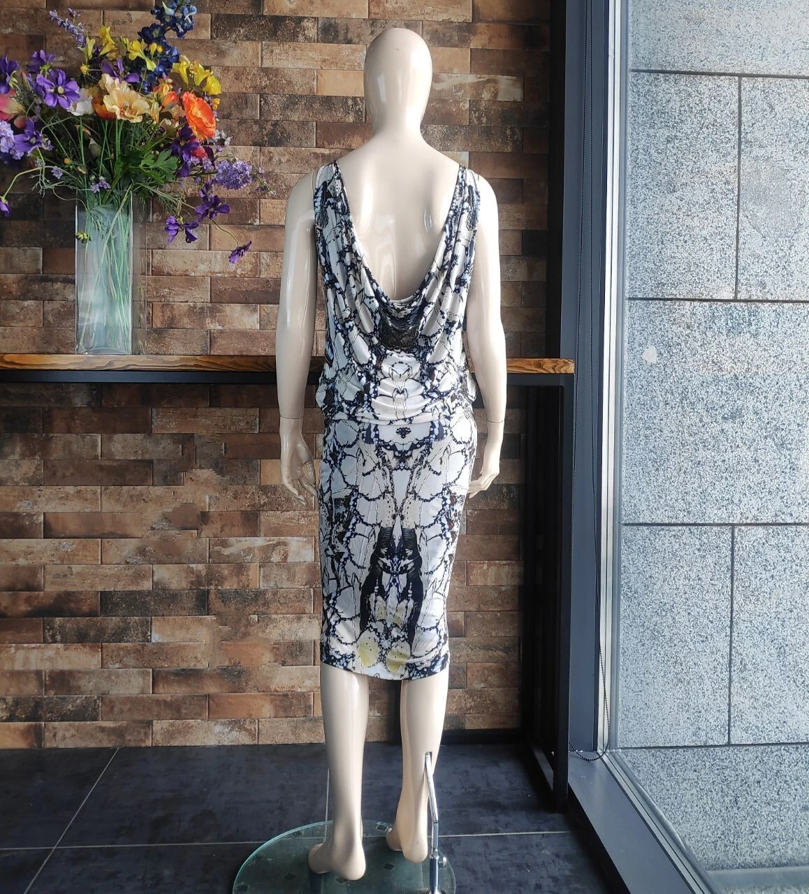 Alexander McQueen Autentico Abito Farfalla Primavera Estate 2011 Mai Indossato 44 IT