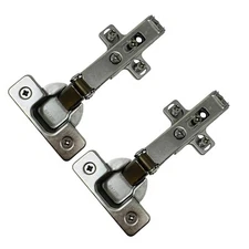 Salice 2P8 Cabinet Door Hinge w/ H02 Mounting Base Plate Self Closing, 4 pcs